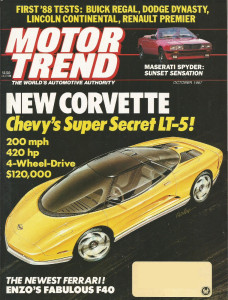 MOTOR TREND 1987 OCT - NEW CARS, F40, LAGONDA, GLI